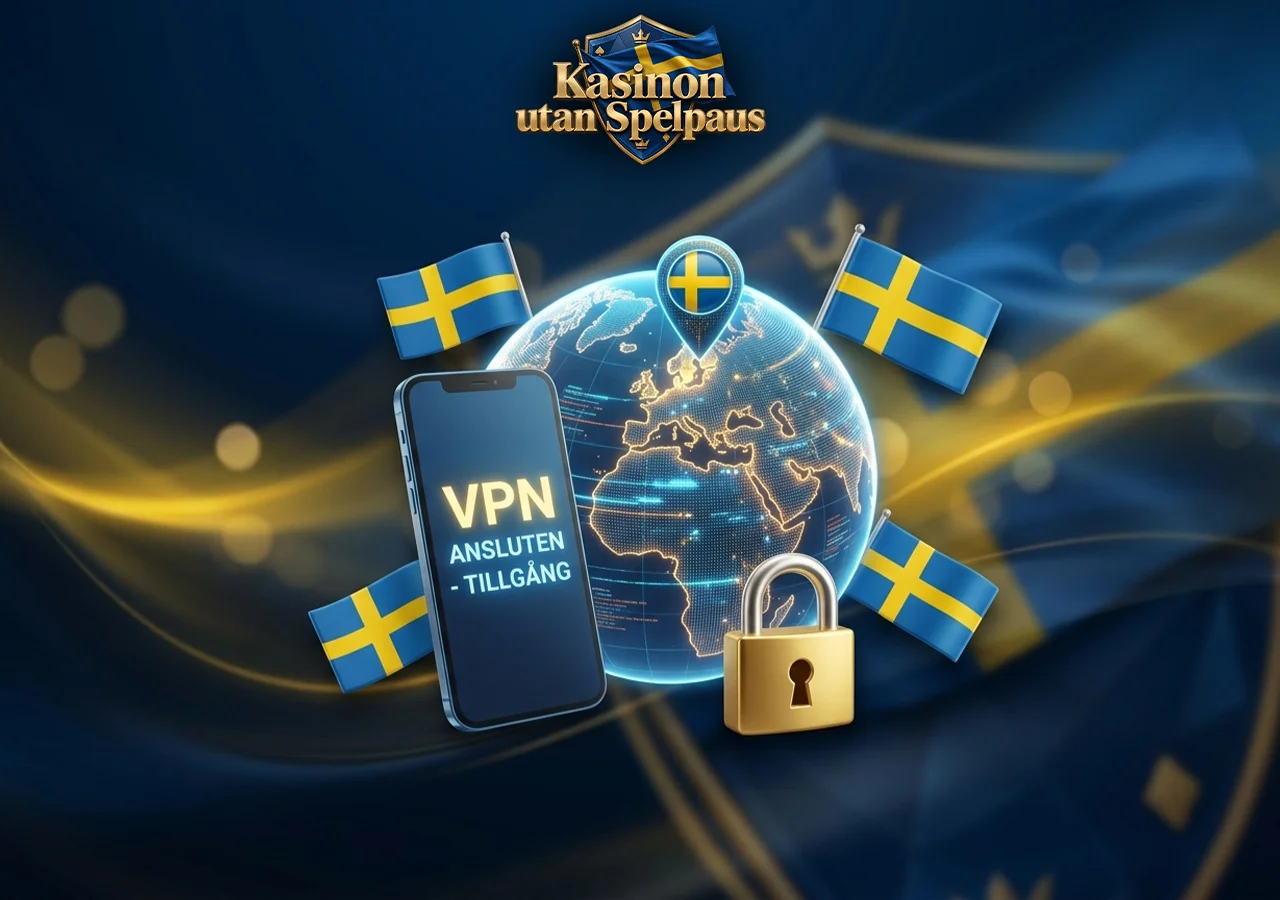 Information om tillgänglighet och VPN-användning på spelsajter.