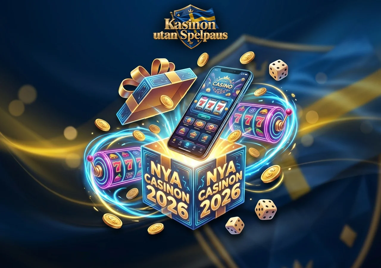 Senaste nya spelsajterna hos Casino utan Spelpaus och svensk licens 2026.