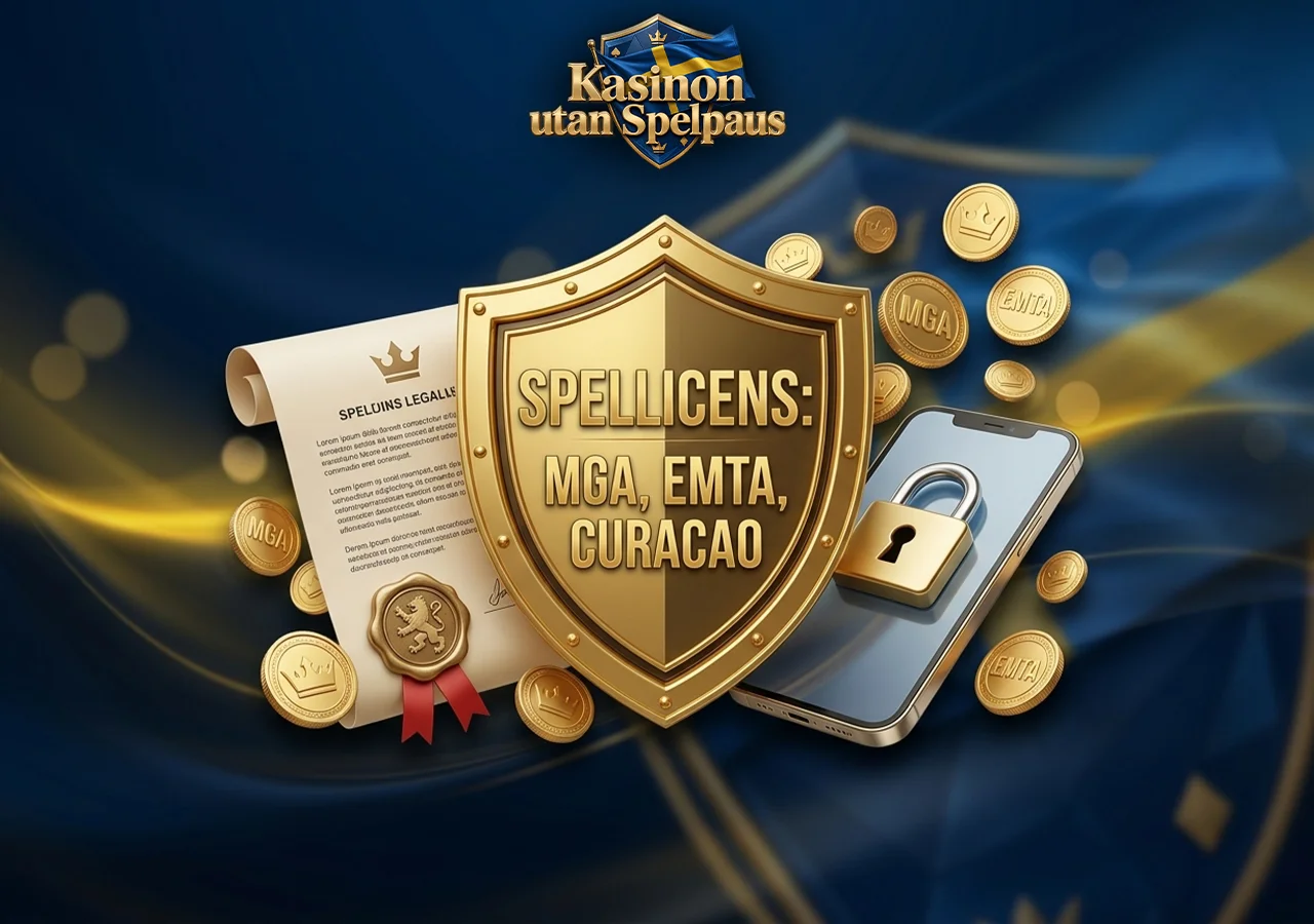 Internationella spellicenser hos Casino utan Spelpaus och svensk licens 2026.